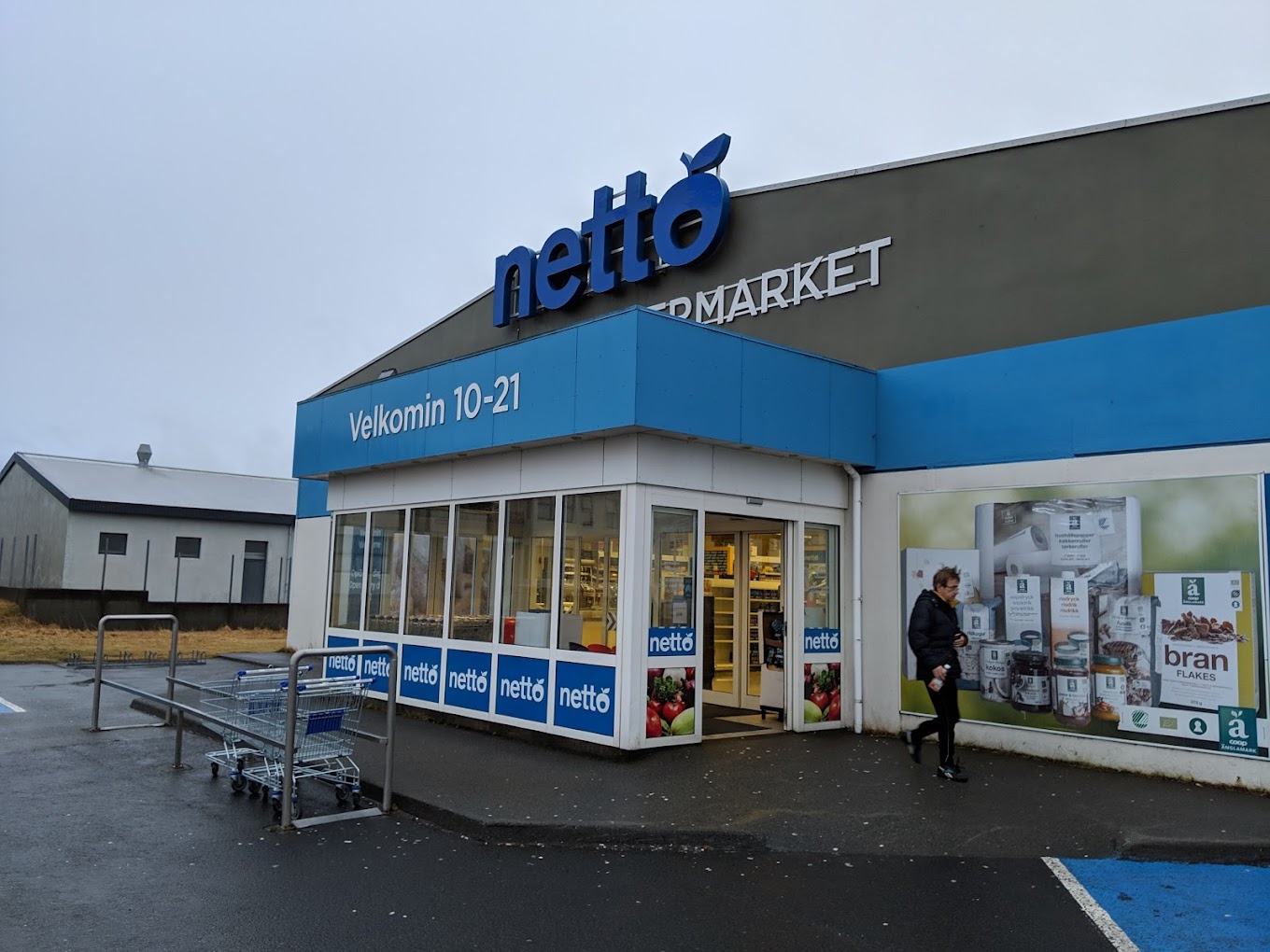 A Nettó grocery store in Iceland, popular for its competitive prices and good selection of everyday products